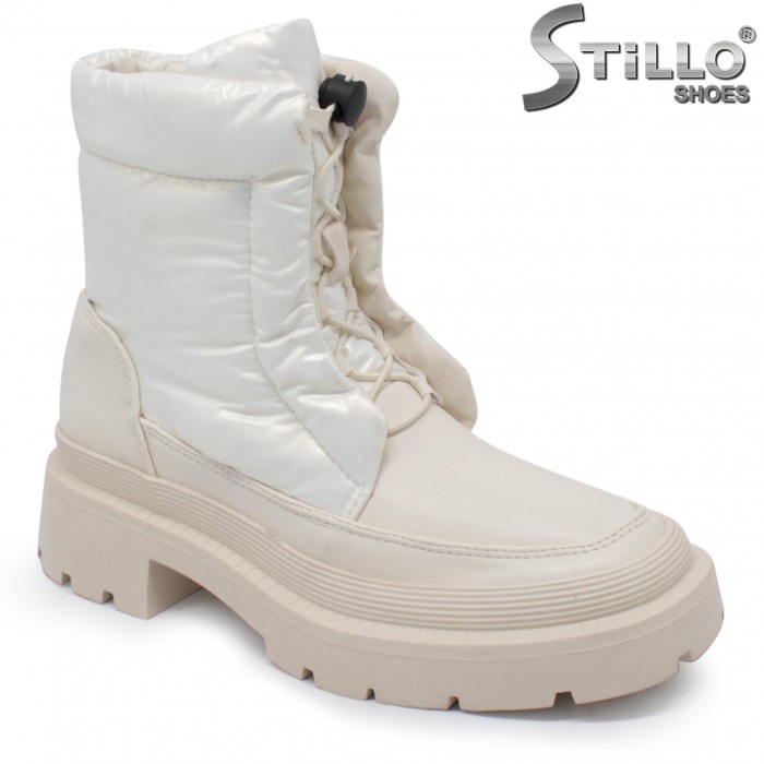 Apres-ski de dama de culoare bej – 38128