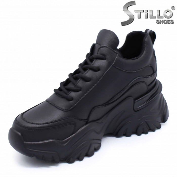 Sneakers de dama pe talpa aspra din piele naturala – 38715