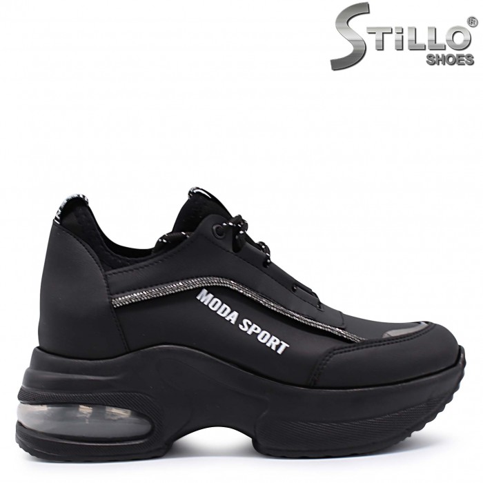 Pantofi de damă cu platformă cu imprimeu - 39609