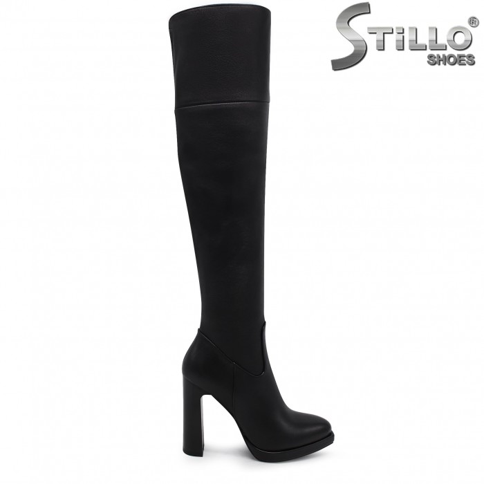 Cizme de dama cu toc inalt din piele naturala – 40325