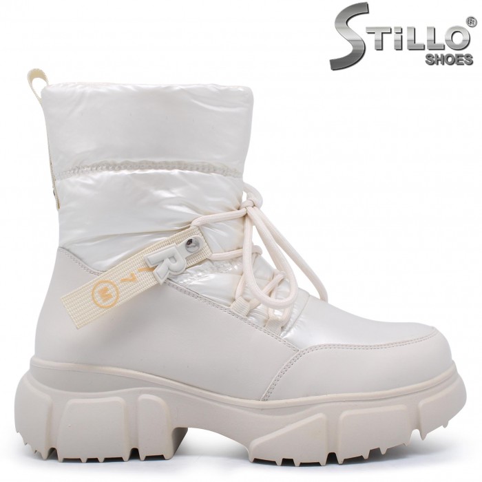 Apresques bej la modă, cu căptușeală caldă – 40548