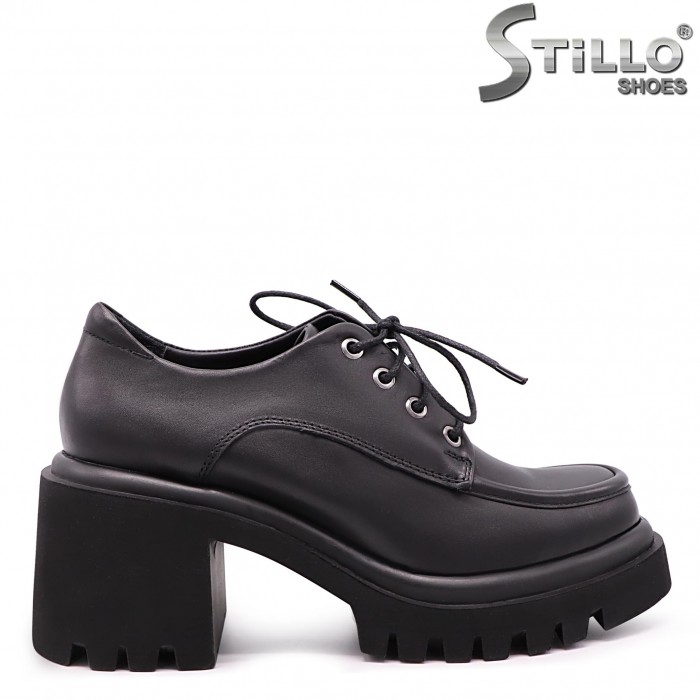 Pantofi grunge cu șireturi din piele naturală– 42955