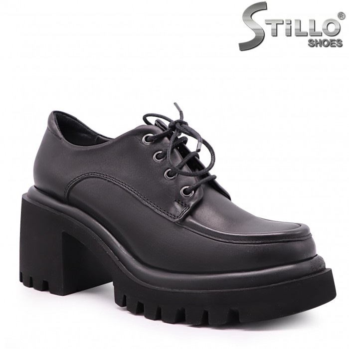 Pantofi grunge cu șireturi din piele naturală– 42955