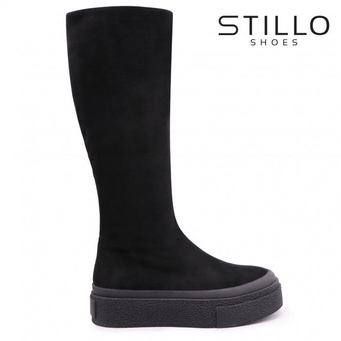 Cizme din piele intoarsa naturala cu talpa sport – 45810