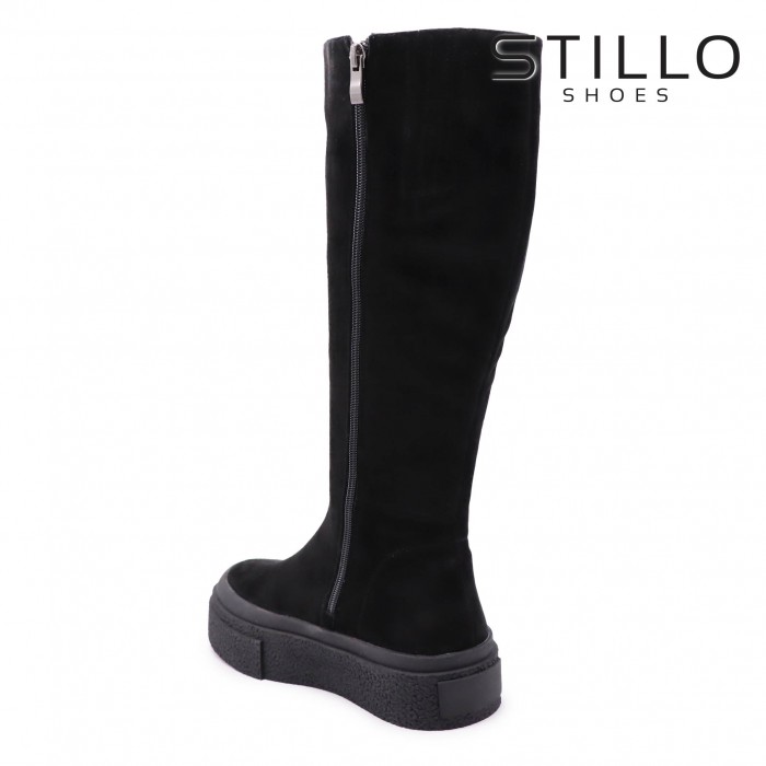 Cizme din piele intoarsa naturala cu talpa sport – 45810 Cizme din piele intoarsa naturala cu talpa sport – 45810