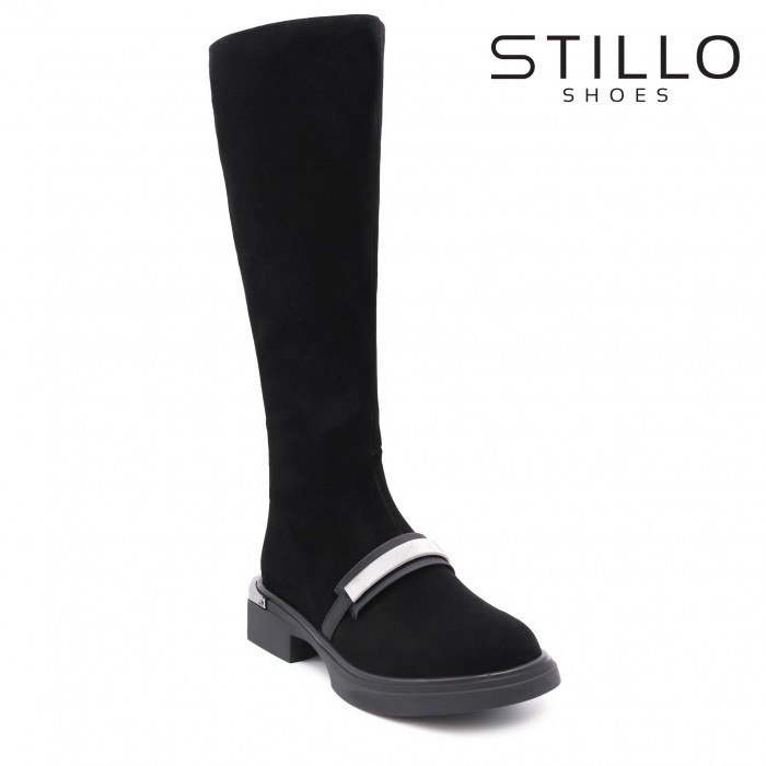 Cizme de dama din piele intoarsa naturala – 46048