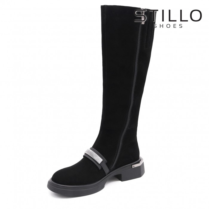 Cizme de dama din piele intoarsa naturala – 46048