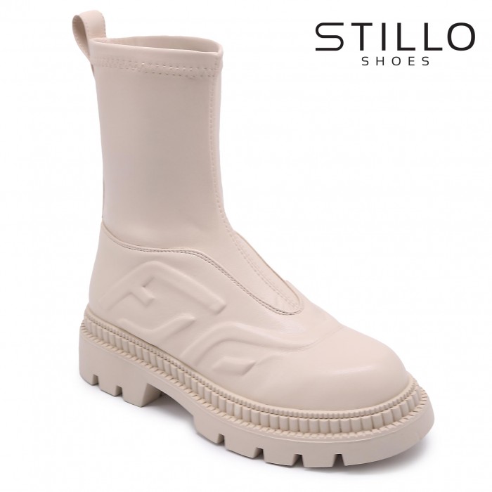 Botine dama cu soseta elastica – 46119 Botine dama cu soseta elastica – 46119