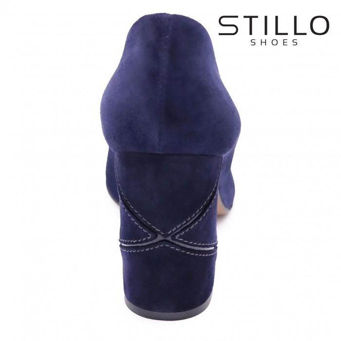 Pantofi de dama albastru inchis cu toc inalt- 47014 Pantofi de dama albastru inchis cu toc inalt- 47014