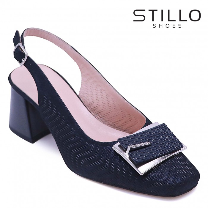 Sandale de damă cu toc si perforate- 47648