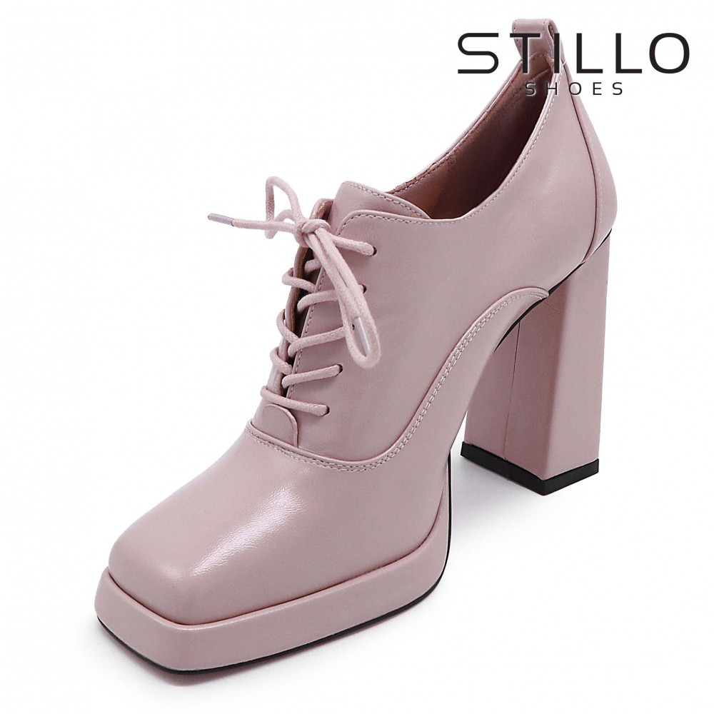 Pantofi cu toc înalt și platformă cu șireturi – 47972