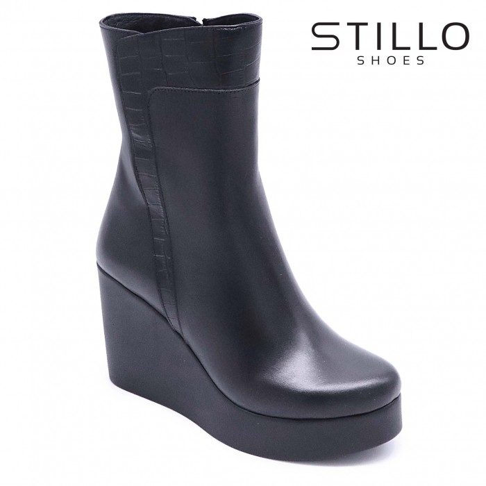 Ghete din piele naturală cu platformă înaltă – 48825