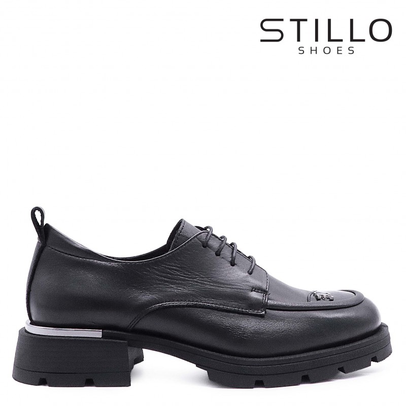 Pantofi dama  stil grunge cu șireturi - 49098