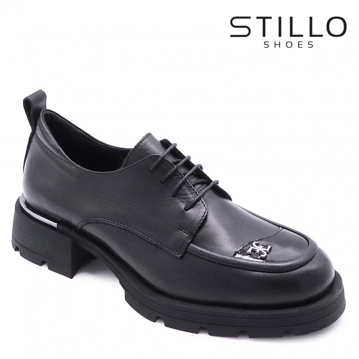 Pantofi dama stil grunge cu șireturi - 49098 Pantofi dama stil grunge cu șireturi - 49098