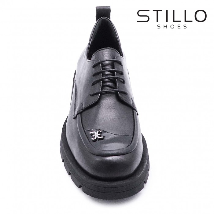 Pantofi dama stil grunge cu șireturi - 49098 Pantofi dama stil grunge cu șireturi - 49098