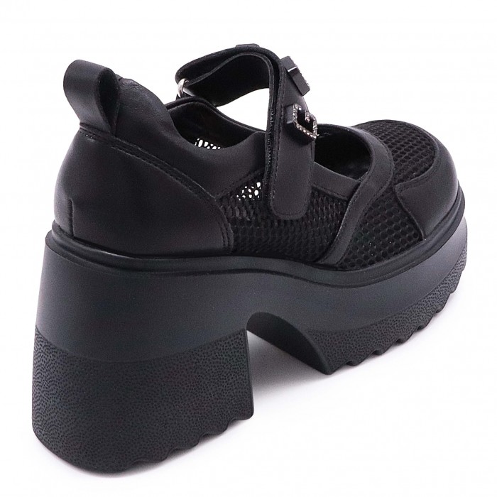 Pantofi de vară pentru femei cu toc și platformă - 49329