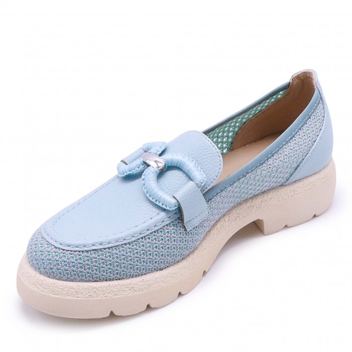 Mocasini albastru deschis pentru femei -49394