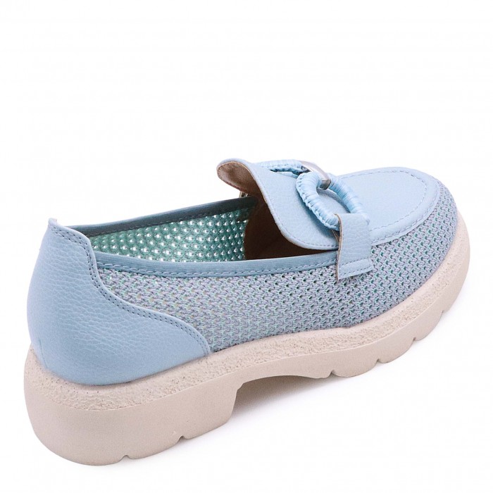 Mocasini albastru deschis pentru femei -49394