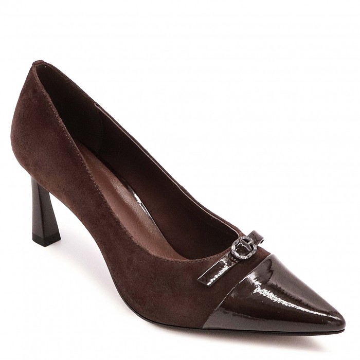 Pantofi eleganți în culoarea maro închis - 49435 Pantofi eleganți în culoarea maro închis - 49435