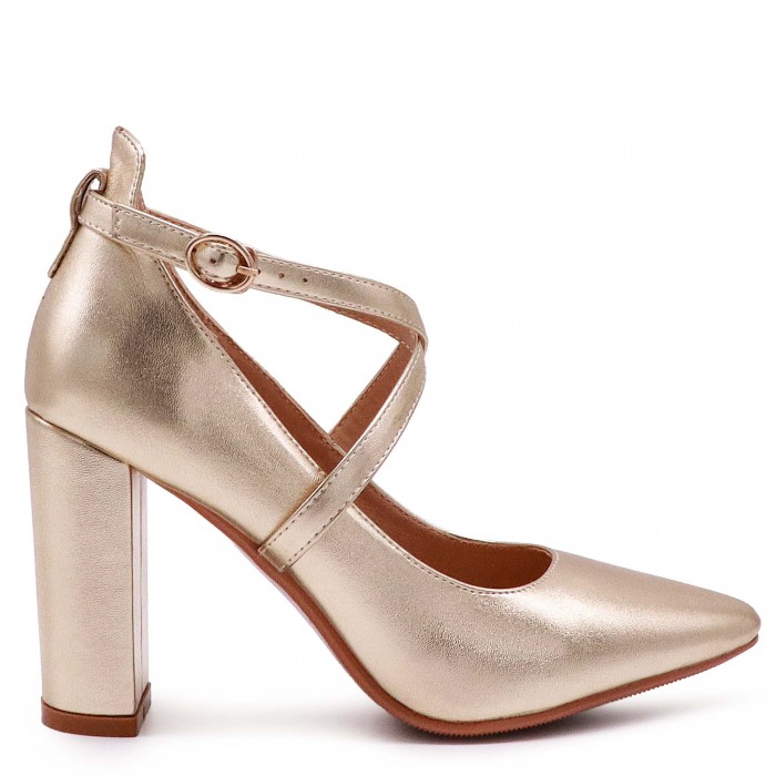 Pantofi dama  eleganți aurii - 49468