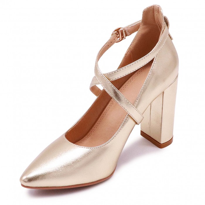 Pantofi dama eleganți aurii - 49468 Pantofi dama eleganți aurii - 49468
