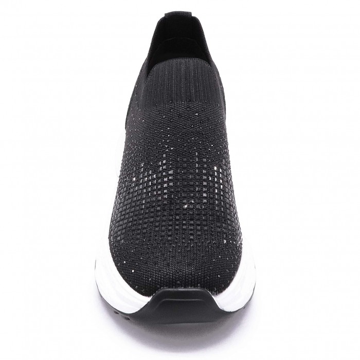 Sneakers dama din material textil cu pietricele - 49540 Sneakers dama din material textil cu pietricele - 49540