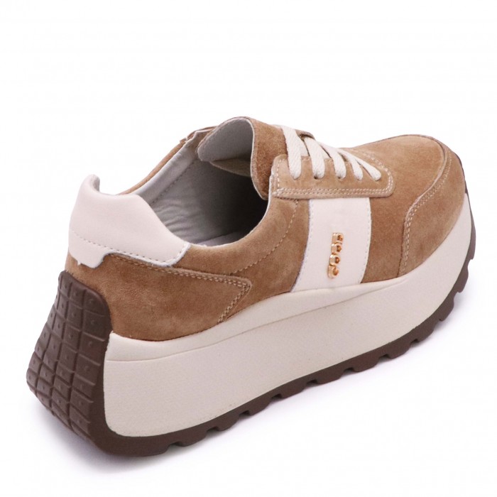 Teniși de damă în culoarea cappuccino– 49776 Teniși de damă în culoarea cappuccino– 49776