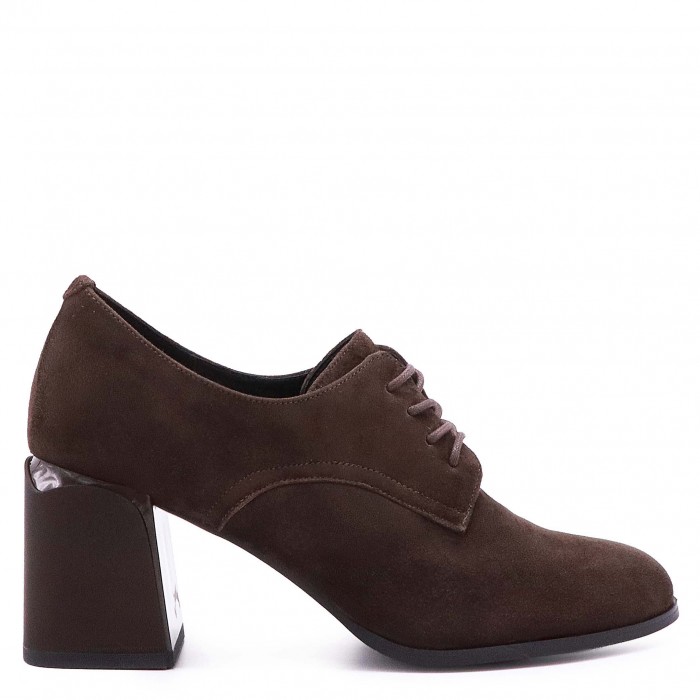 Pantofi cu șireturi maro închis– 50130