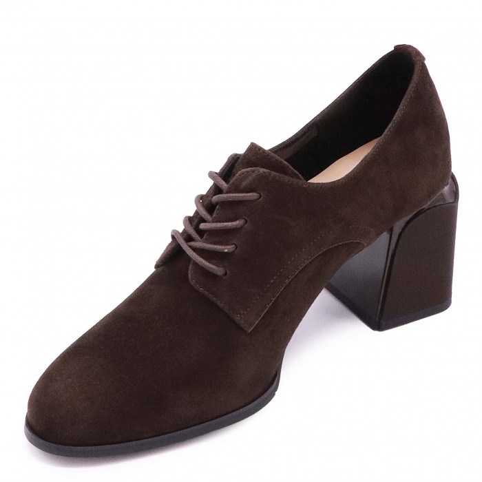 Pantofi cu șireturi maro închis– 50130