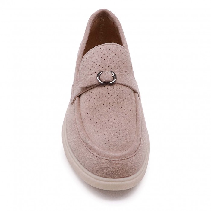 Mocasini bej din piele întoarsă – 50148 Mocasini bej din piele întoarsă – 50148