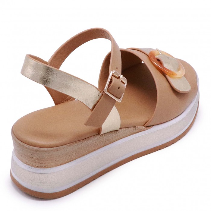 Sandale casual de culoare camel – 50195 Sandale casual de culoare camel – 50195