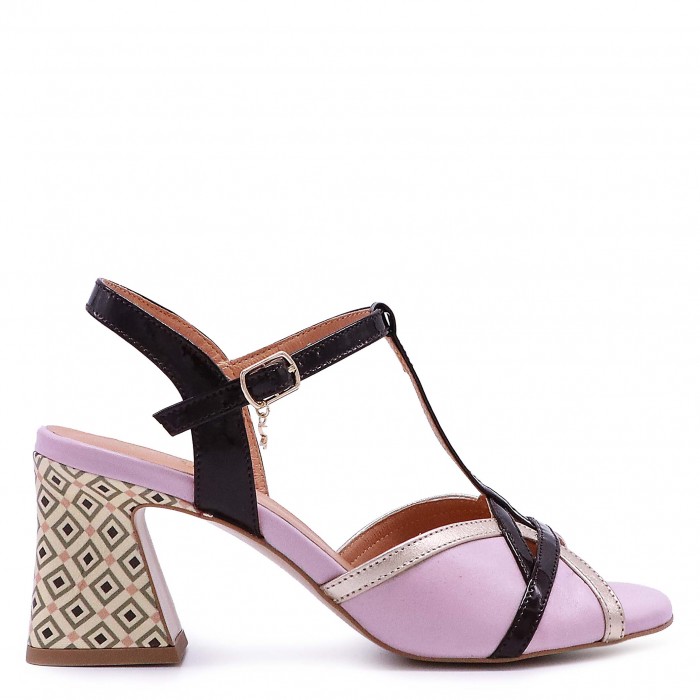 Sandale elegante cu toc sculptat - 50234
