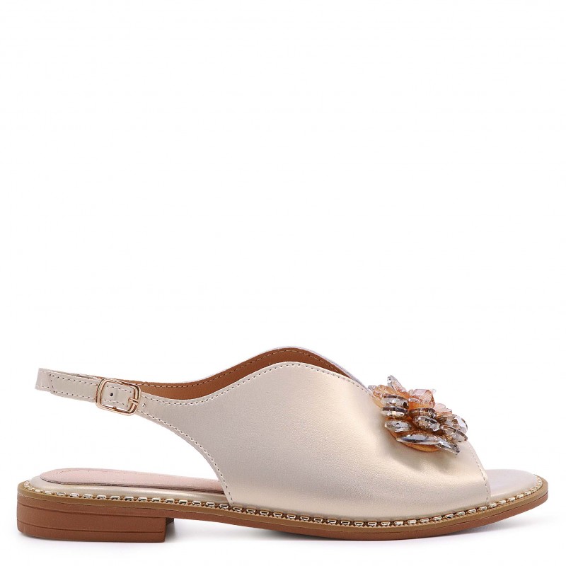 Sandale de damă cu pietre colorate - 50306