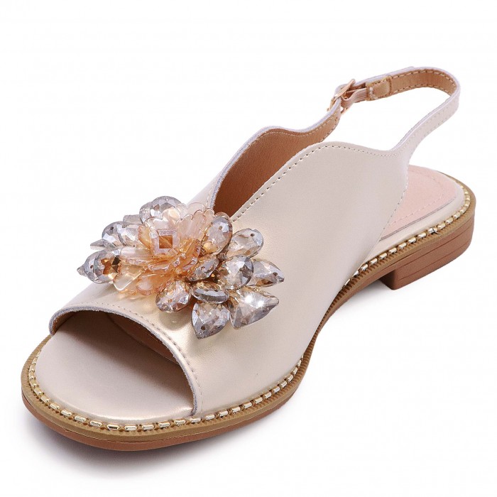 Sandale de damă cu pietre colorate - 50306