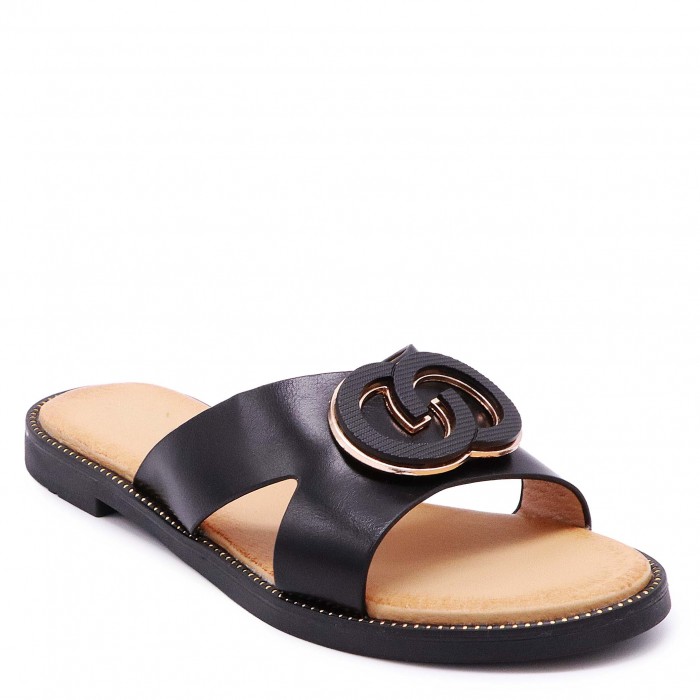 Papuci casual cu toc jos și cataramă atrăgătoare – 50454 Papuci casual cu toc jos și cataramă atrăgătoare – 50454