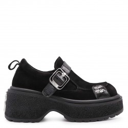 Pantofi grunge pentru femei din piele întoarsă naturală– 50716