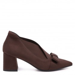 Pantofi de damă cu panglică maro – 50770