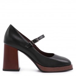 Pantofi dama cu platformă și toc maro – 50783