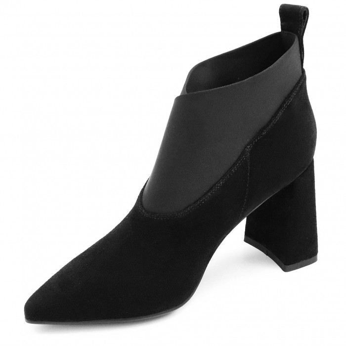 Ghete din piele naturală cu toc si cu elastic – 50788