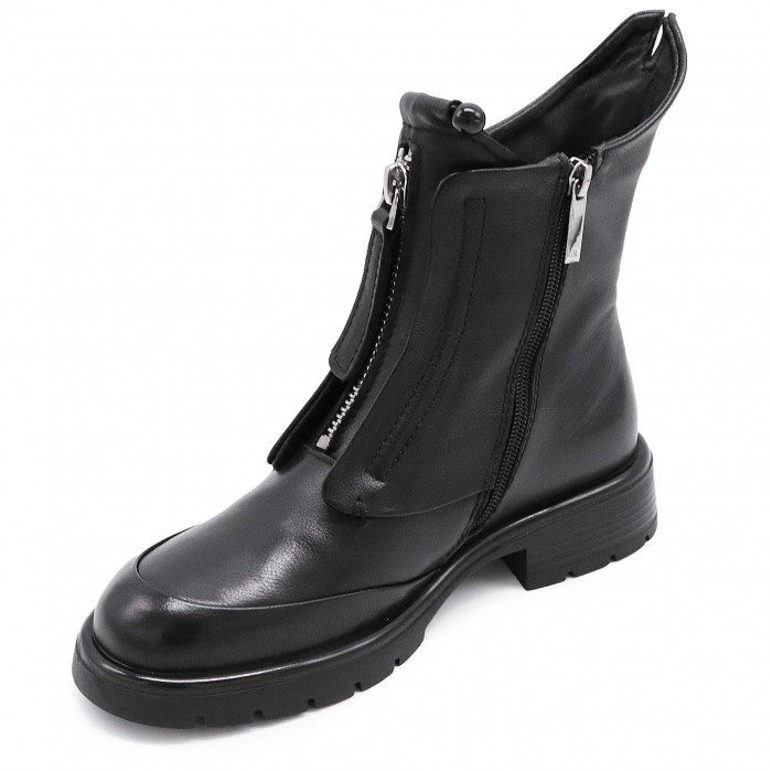 Ghete de damă din piele naturală cu fermoar – 50792 Ghete de damă din piele naturală cu fermoar – 50792