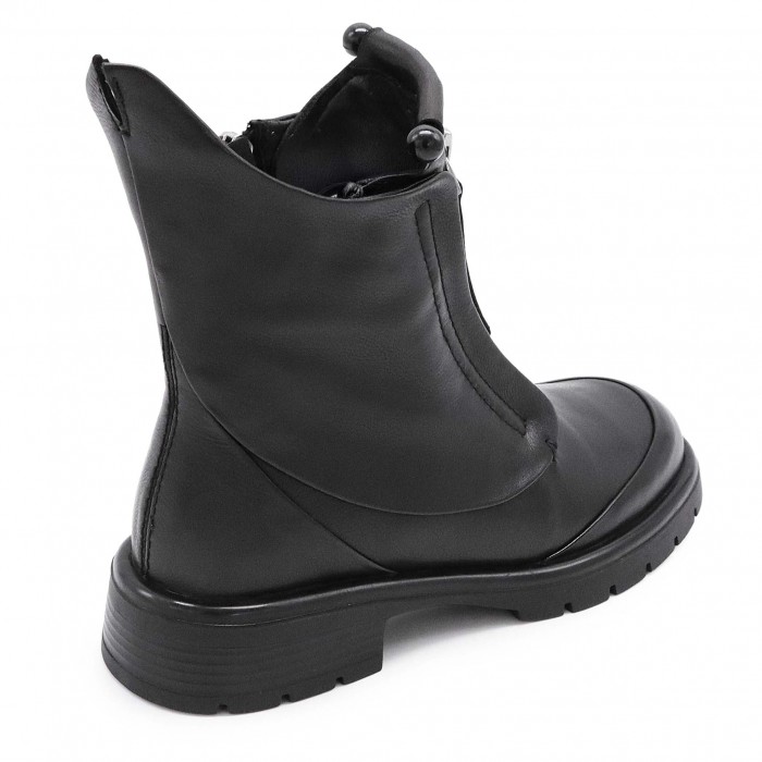 Ghete de damă din piele naturală cu fermoar – 50792 Ghete de damă din piele naturală cu fermoar – 50792