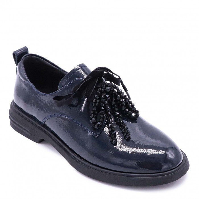 Pantofi de damă albastru închis din piele naturală lăcuită – 51121 Pantofi de damă albastru închis din piele naturală lăcuită – 51121