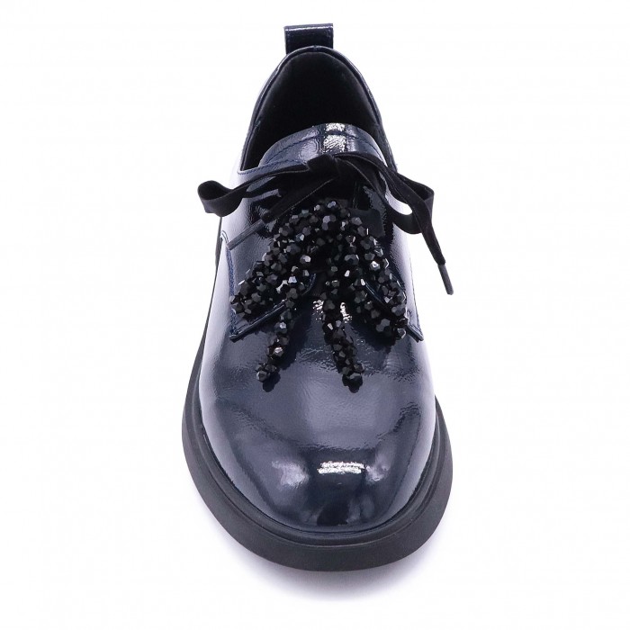 Pantofi de damă albastru închis din piele naturală lăcuită – 51121 Pantofi de damă albastru închis din piele naturală lăcuită – 51121