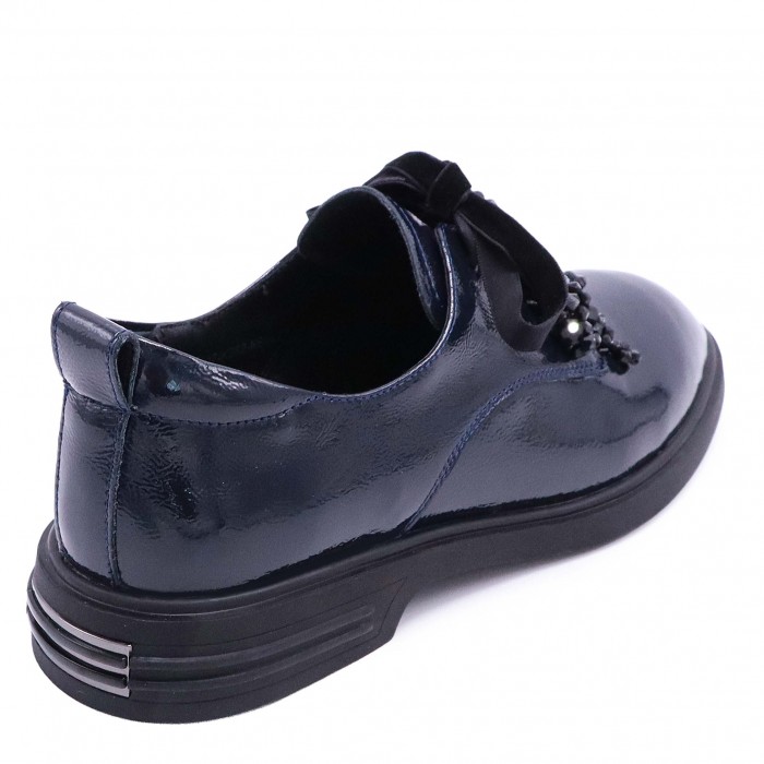Pantofi de damă albastru închis din piele naturală lăcuită – 51121 Pantofi de damă albastru închis din piele naturală lăcuită – 51121